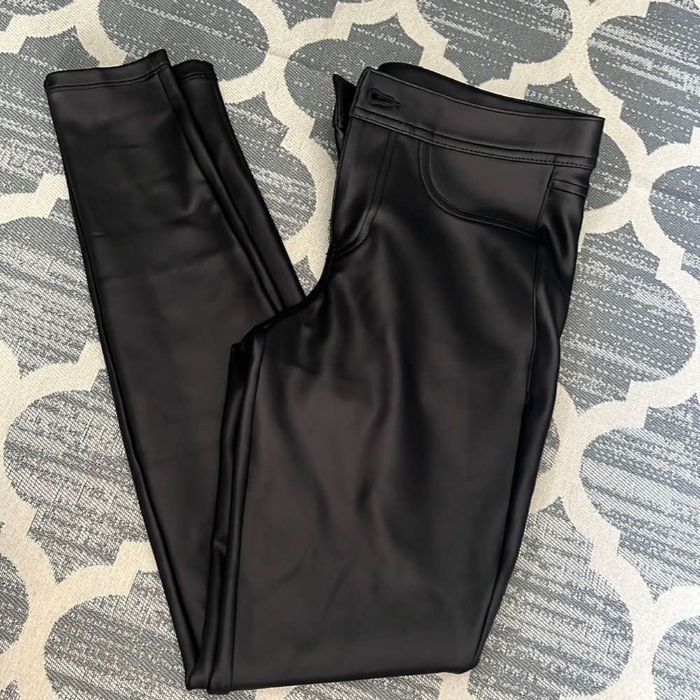 Express faux leather leggings 2R NWT